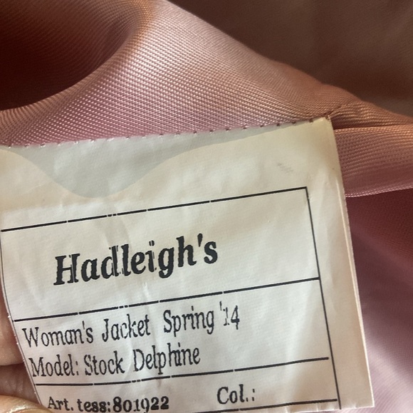 Hadleigh’s Made in Italy Daphne Blazer Jacket Linen Wool Sz 40 - Picture 6 of 10